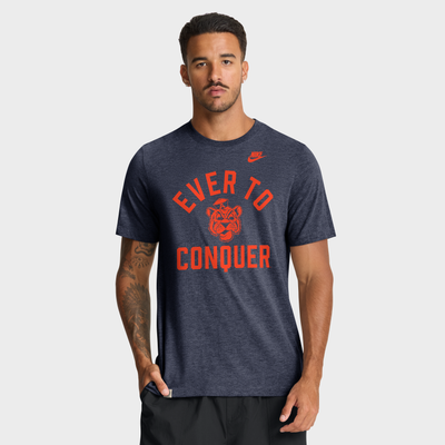 Auburn Tigers Nike Legacy Mantra Tri-Blend T-Shirt - Heather Navy